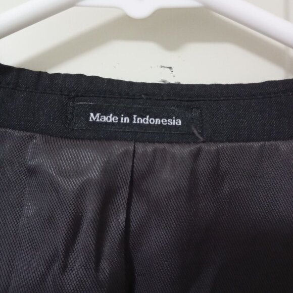 Pronto Uomo Platinum 100% Wool Black Business Blazer Jacket Sport Coat Men's 42 - Picture 9 of 12